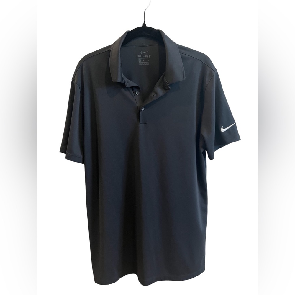 Nike Men's Black Dri-FIT Micro Pique 2.0 Polo